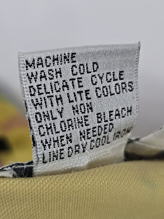 VINTAGE Joseph A. Colorful Paris Dance Print CROP TOP SZ MED Multicolor Abstract - Picture 10 of 16